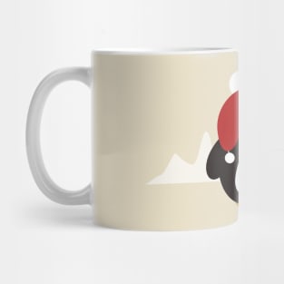 Christmas Penguin in the south pole Mug